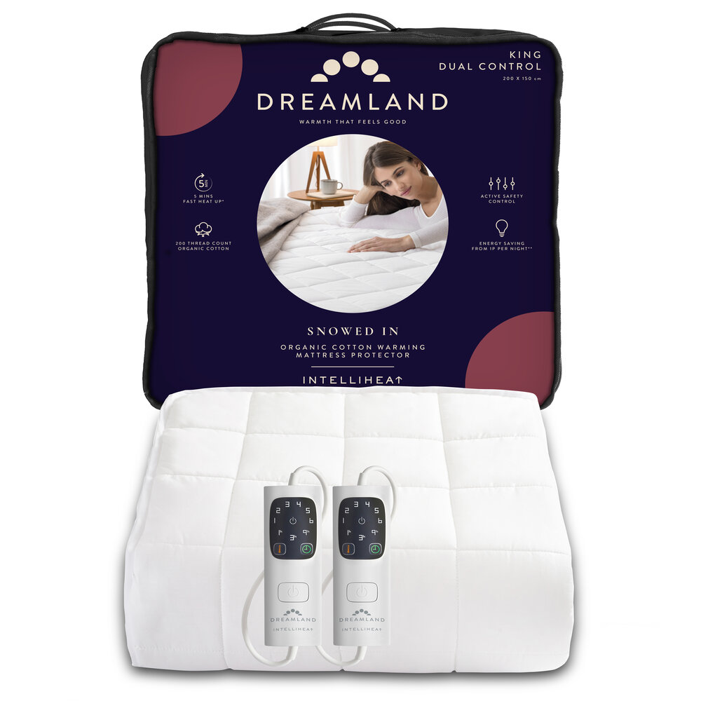 POWERCITY 16889D DREAMLAND KING SIZE DUAL CONTROL MATTRESS PROTECTOR ELECTRIC BLANKETS