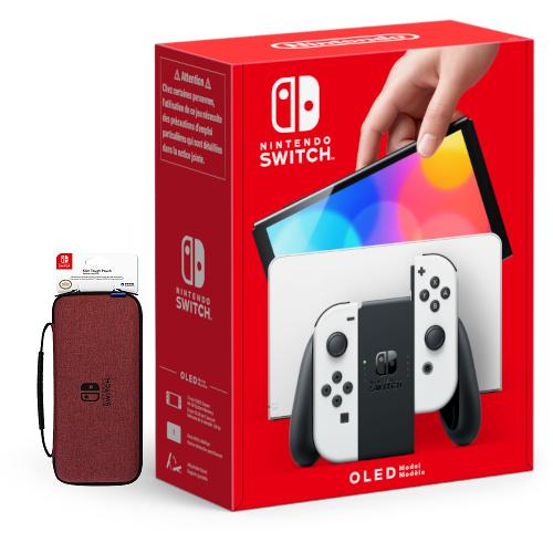 POWERCITY - 630479-OLEDWCASE NINTENDO SWITCH (OLED MODEL) - WHITE 