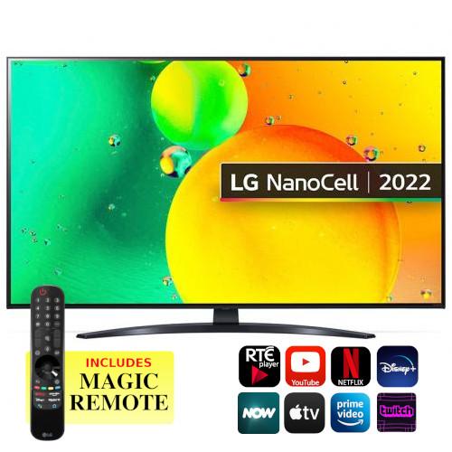 LG 65NANO766QA (2022) LED HDR NanoCell 4K Ultra HD Smart TV, 65