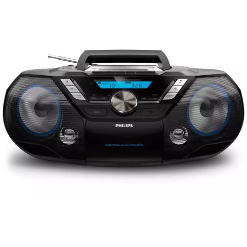 Philips Portable Boombox CD Player with Bluetooth, USB, Radio