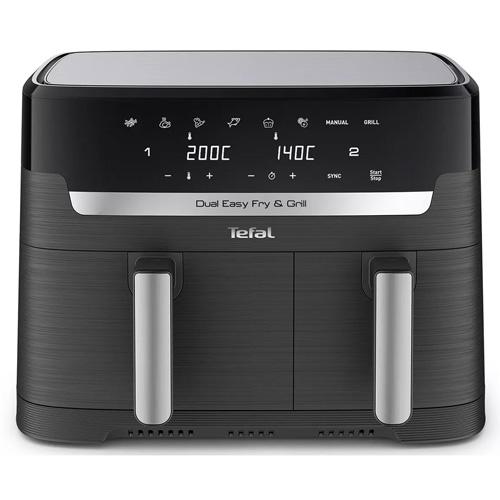 Powercity ey905b40 tefal easy fry dual drawer air fryer asymmetric
