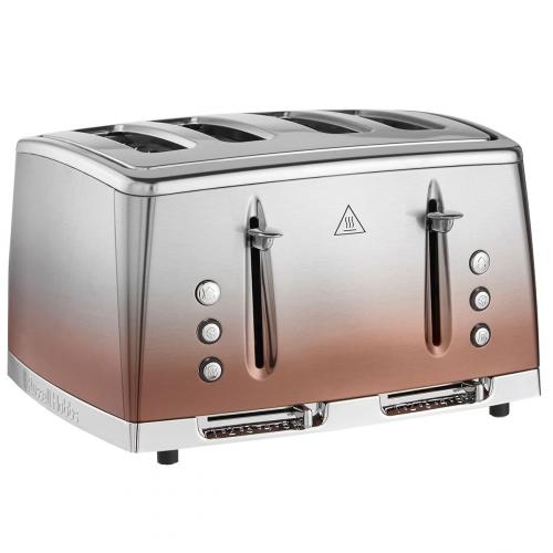 POWERCITY R25143 RUSSELLHOBBS 4 SLICE 4 SLOT ECLIPSE TOASTER SUNSET COPPER TOASTERS