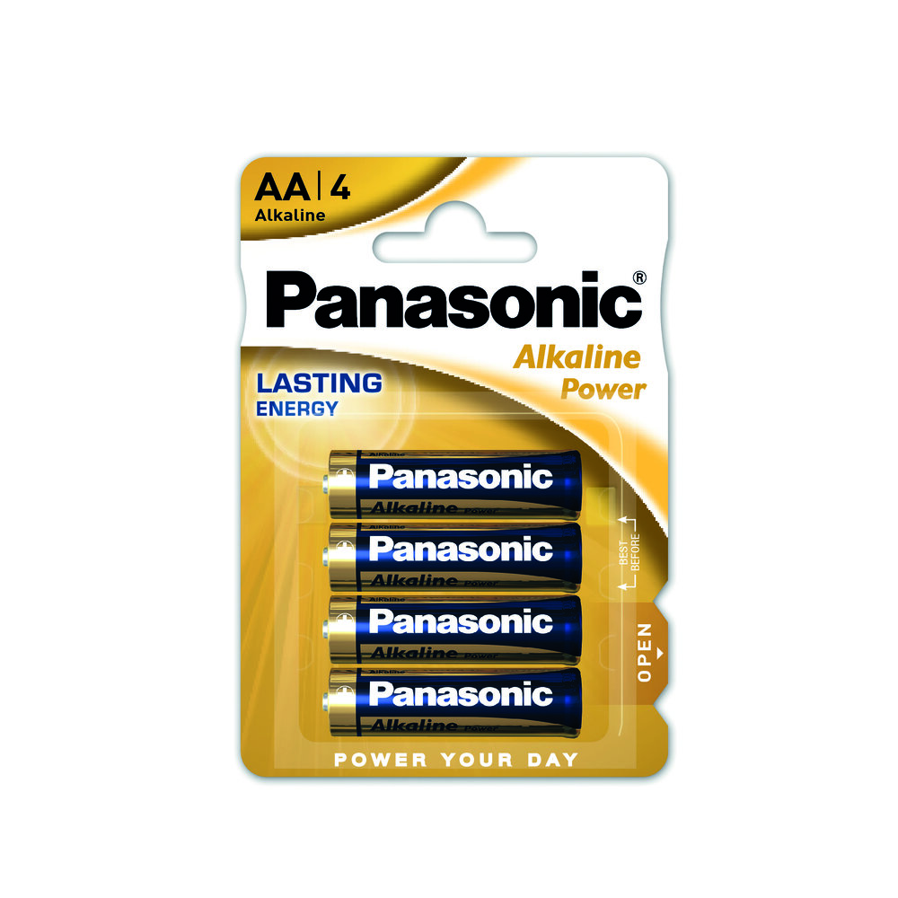 POWERCITY - 039273 PANASONIC 4 PACK AA 1.5V BATTERIES BATTERIES