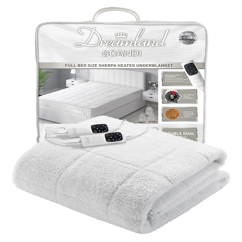 POWERCITY - 16696D DREAMLAND DOUBLE UNDER BLANKET - DUAL CONTROL ELECTRIC  BLANKETS