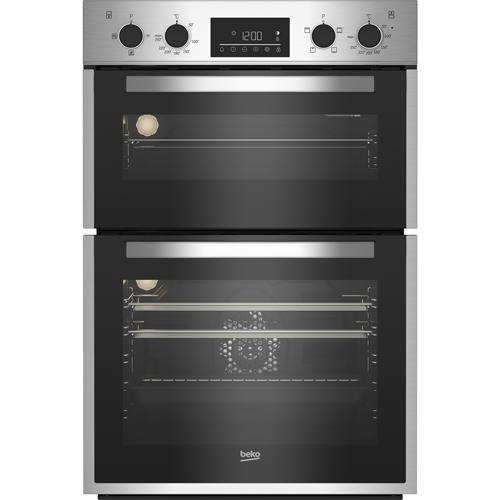 POWERCITY BBDF26300X BEKO 38/75 LITRE BUILT IN EYE LEVEL DOUBLE OVEN