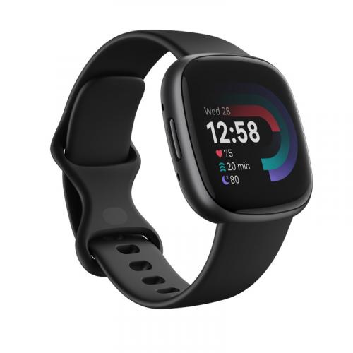 Fitbit - Smartwatch Versa 4 Impermeabile 5ATM Display Touch Bluetooth / NFC Per Fitness Con Contapassi E Cardiofrequenzimetro S / L Nero - Foto 14