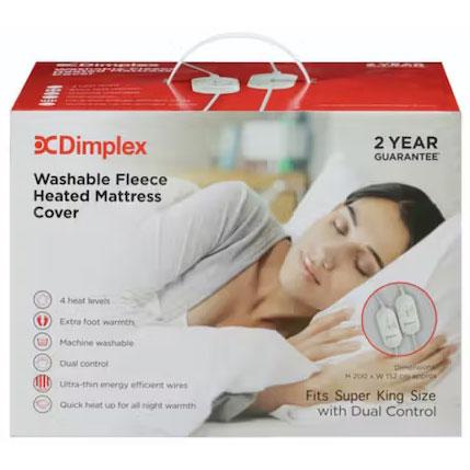 POWERCITY - DMC3004 DIMPLEX SUPER KING MATTRESS COVER UNDER BLANKET - DUAL  CONTROL ELECTRIC BLANKETS